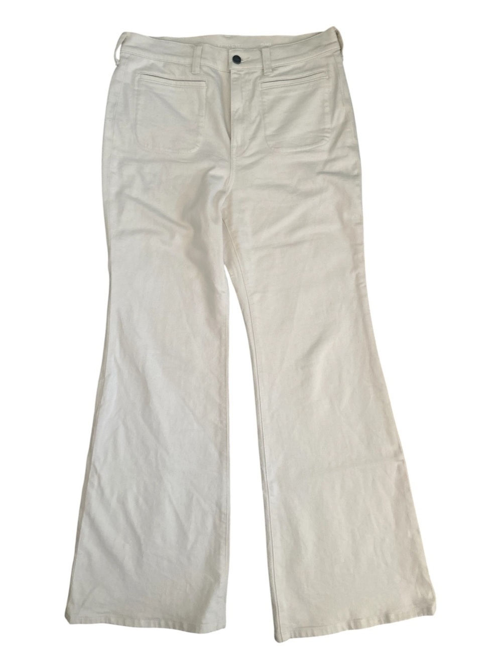 J Crew Flare Jeans Cream Color Size 29